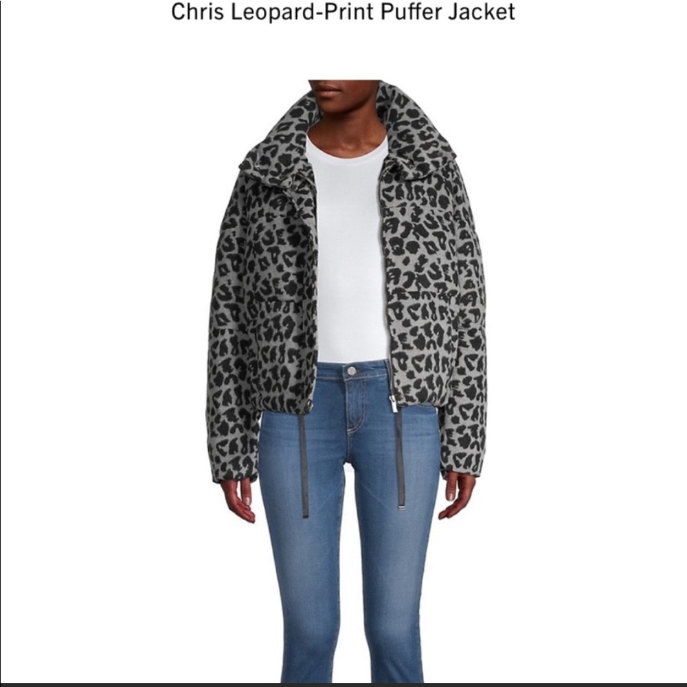 Apparis Chris Leopard Print Puffer Jacket